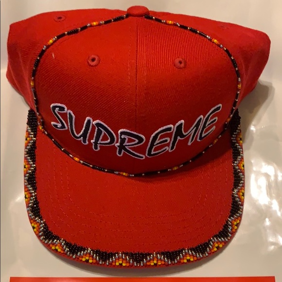 Supreme BEADED 6- PANEL CAP Brand new (DS) - Picture 2 of 4